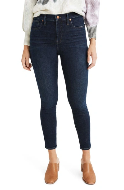 Shop Madewell 9-inch Mid-rise Skinny Jeans In Orland Wash