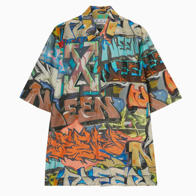 Shop Off-white Multicolour Neen Allover Shirt In Multicolor
