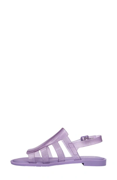 Shop Melissa Boemia Slingback Sandal In Lilac Glitter