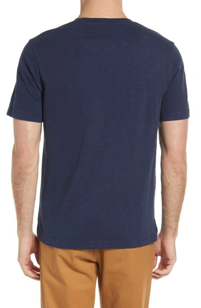 Shop Treasure & Bond Slub Crew Cotton T-shirt In Navy Iris