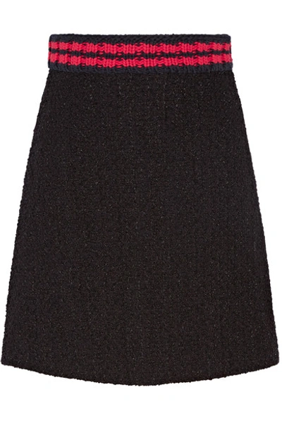 Shop Gucci Tweed Mini Skirt
