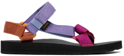 Shop Teva Multicolor Universal Sandals In Metallic Pink Multi