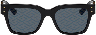 Shop Versace Black Monogram Sunglasses