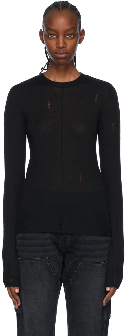 Shop Amiri Black Cashmere Sweater In 001 Black