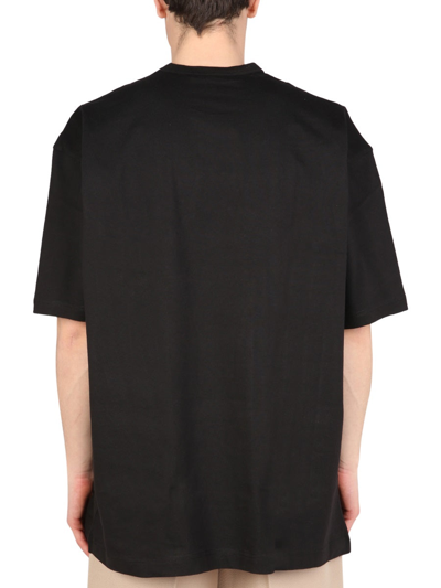 Shop Comme Des Garçons Shirt Logo Print T-shirt In Black