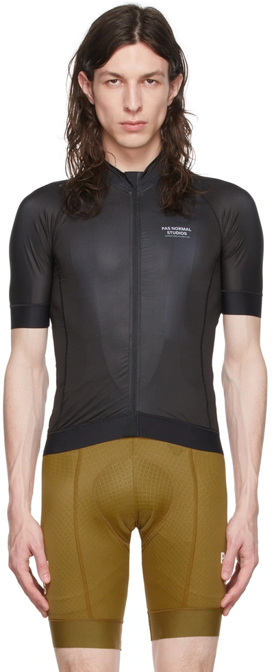 Pas Normal Studios Mechanism Logo-print Cycling Jersey In Black | ModeSens