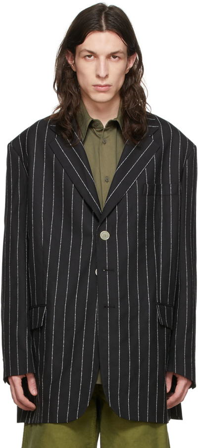 Shop Marni Black Wool Blazer In Stn99 Black