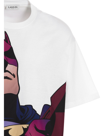 Shop Lanvin Batman T-shirt In White