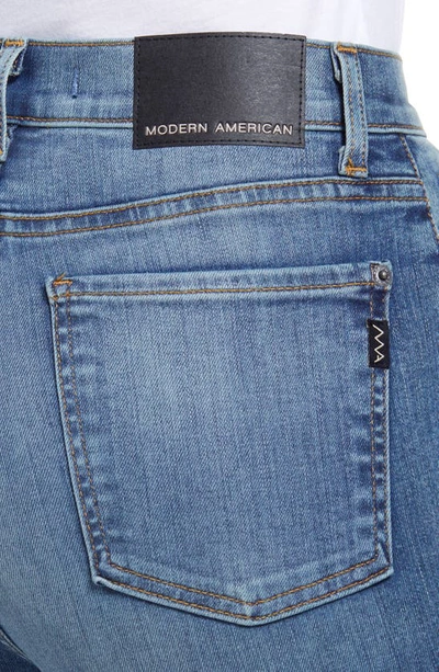 Shop Modern American Mercer Super High Waist Tapered Jeans In Berkley