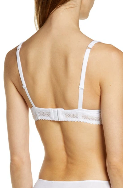 Simone Perele Eugenie Ribbed Plunge Bra In White