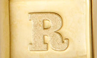 Savvy Cie Jewels Initial Lock Pendant Necklace In Gold - R