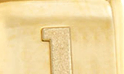 Savvy Cie Jewels Initial Lock Pendant Necklace In Gold - J