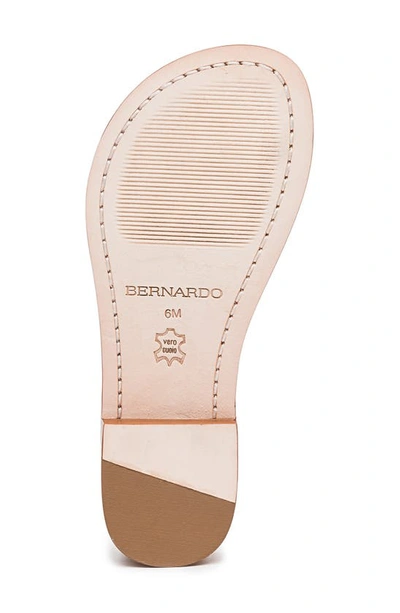 Shop Bernardo Tia Sandal In White/ Silver/ Sand