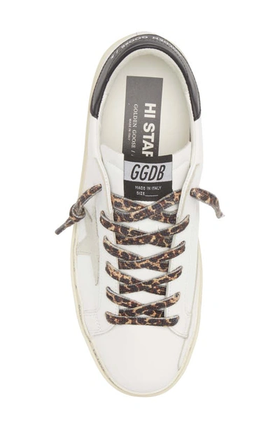 Shop Golden Goose Hi Star Platform Sneaker In White/ Ice/ Black