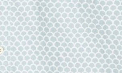 Faherty Playa Regular Fit Print Short Sleeve Button-down Shirt In Jade Fish Scale