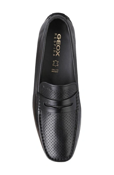 Shop Geox Moner Perforated Driver In Black