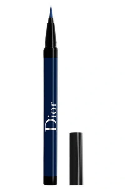 Shop Dior 'show On Stage Waterproof Liquid Eyeliner In 296 Matte Denim