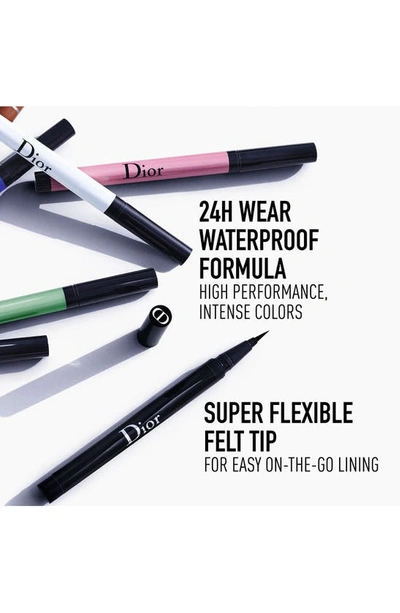 Shop Dior 'show On Stage Waterproof Liquid Eyeliner In 386 Pearly Emerald