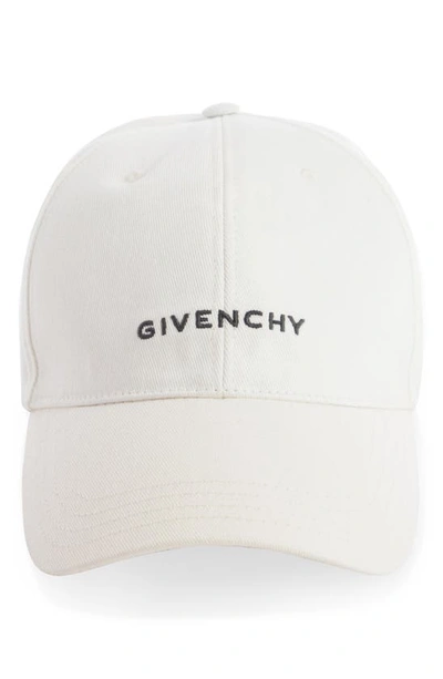 Shop Givenchy 4g Embroidered Baseball Cap In White