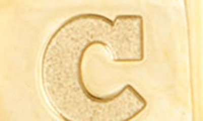 Savvy Cie Jewels Initial Lock Pendant Necklace In Gold - C
