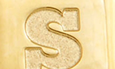 Savvy Cie Jewels Initial Lock Pendant Necklace In Gold - S