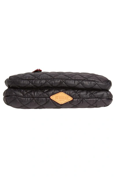Mz Wallace Crosby Zip Nylon Crossbody Bag In Black