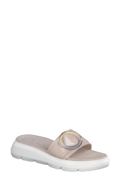 Paul Green Louise Slide Sandal In Nude Sport Patent | ModeSens