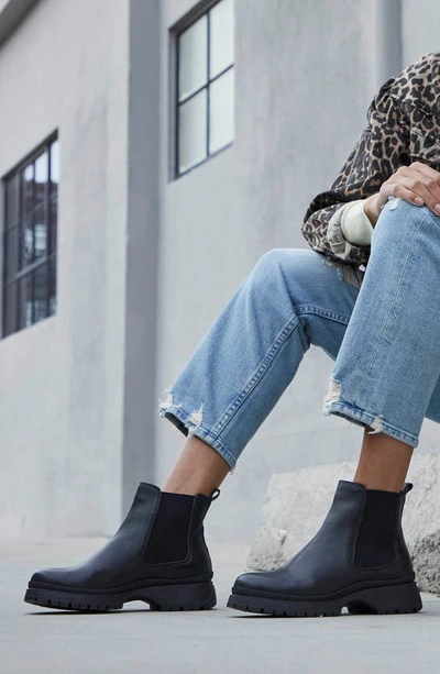Linea Paolo Tokio Lug Sole Chelsea Boot In Black
