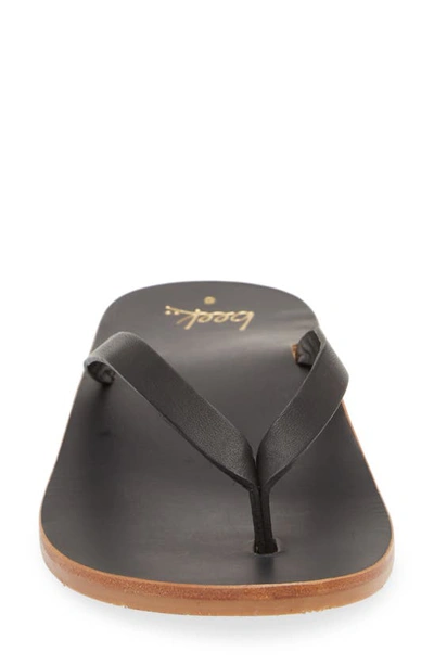 Beek Seabird Flip Flop In Black/black