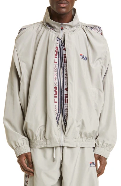 Y/project X Fila Snap Panel Track Jacket In Grey | ModeSens
