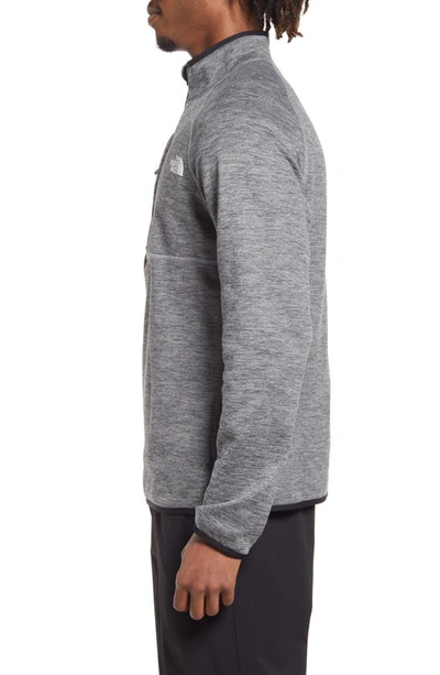 Shop The North Face Canyonlands Quarter Zip Pullover In Medium Grey Heather