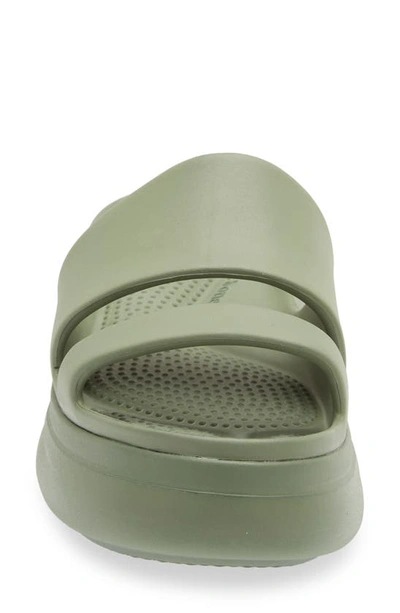 Rag & Bone Brixley Platform Slide Sandal In Green
