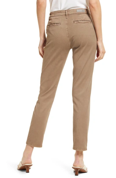 Shop Ag Caden Crop Twill Trousers In Sulfur Soft Fawn