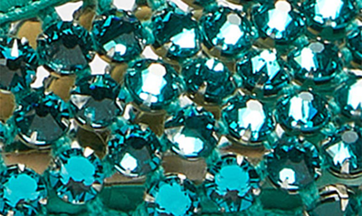 Shop Bottega Veneta Crystal Ankle Wrap Pump In Acid Turquoise