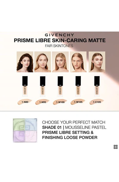 Shop Givenchy Prism Libre Skin-caring Matte Foundation In 1-w100
