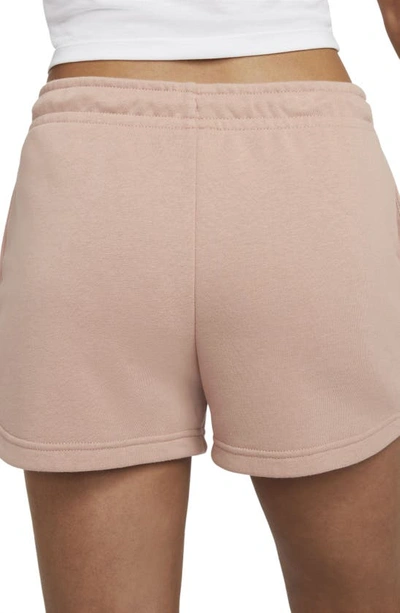 Shop Nike Essential Shorts In Rose Whisper/ White