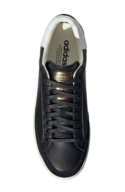 Shop Adidas Originals Rod Laver Vintage Sneaker In Black/ White