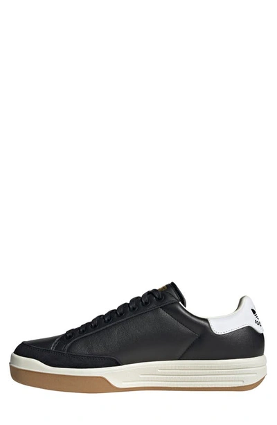 Shop Adidas Originals Rod Laver Vintage Sneaker In Black/ White