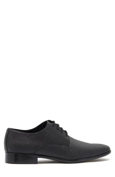 Rush By Gordon Rush Milan Plain Toe Dress Shoes In Black Saffiano