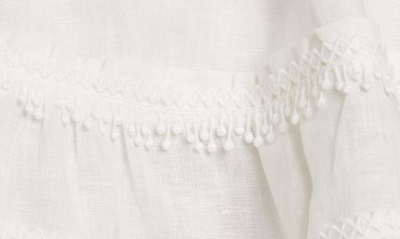 Shop Waimari Chloe Tiered Linen Skirt In White