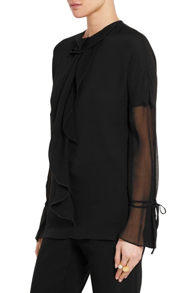 Shop 3.1 Phillip Lim / フィリップ リム Ruffled Crepe And Silk-georgette Blouse