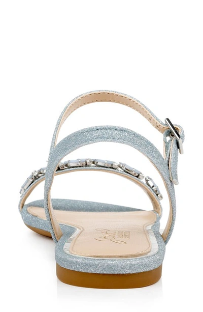 Shop Jewel Badgley Mischka Danica Sandal In Sky Blue