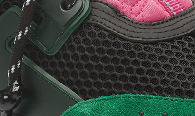 Shop Versace Chain Reaction Sneaker In Emerald Black Cerise