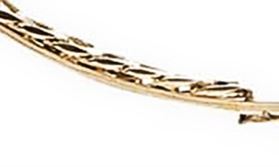 Shop Lana Jewelry Nude Curb Hoop Earrings In Yellow