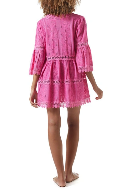 Shop Melissa Odabash Victoria Cover-up Dress In Hot Pink