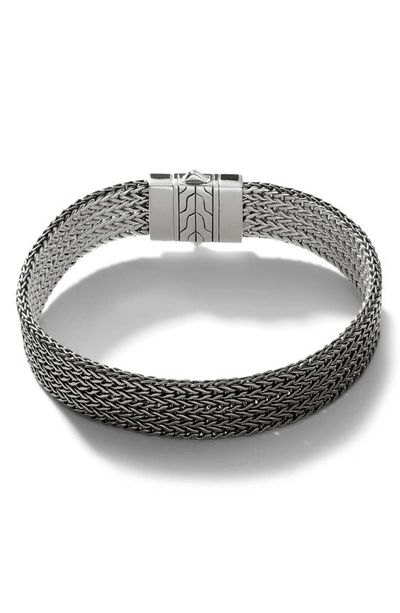 Shop John Hardy Classic Chain Reversible Bracelet In Silver