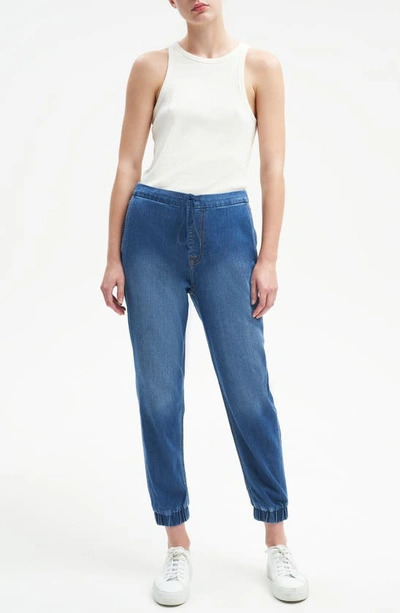 7 For All Mankind High Waist Jogger Jeans In Goldie