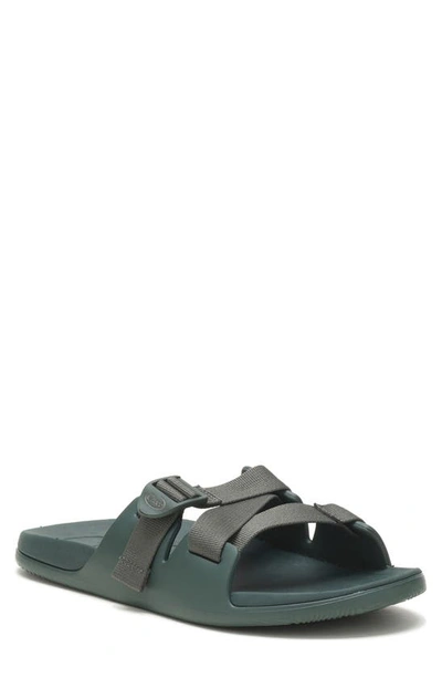 Shop Chaco Chillos Slide Sandal In Scarab