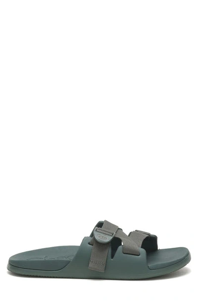 Shop Chaco Chillos Slide Sandal In Scarab