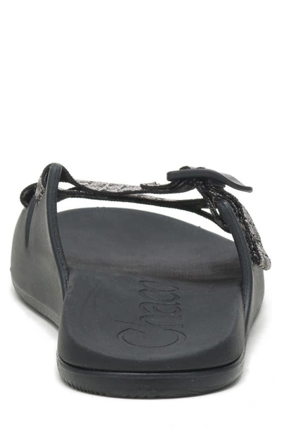 Shop Chaco Chillos Slide Sandal In Fret Black